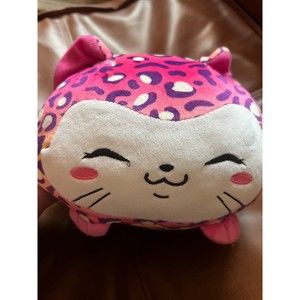 Squishmallows Cat Leopard Print Pink Stuffed Animals - Multicolor